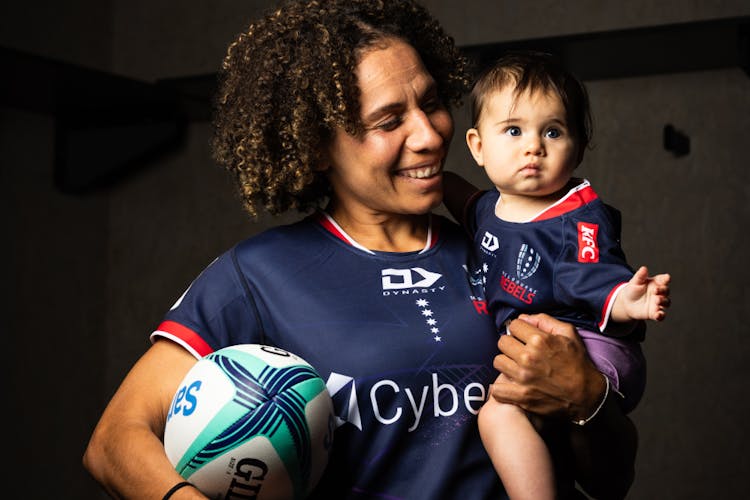 Mel Kawa is excited to return to Rugby after giving birth in August. Photo: Brendan Hertel